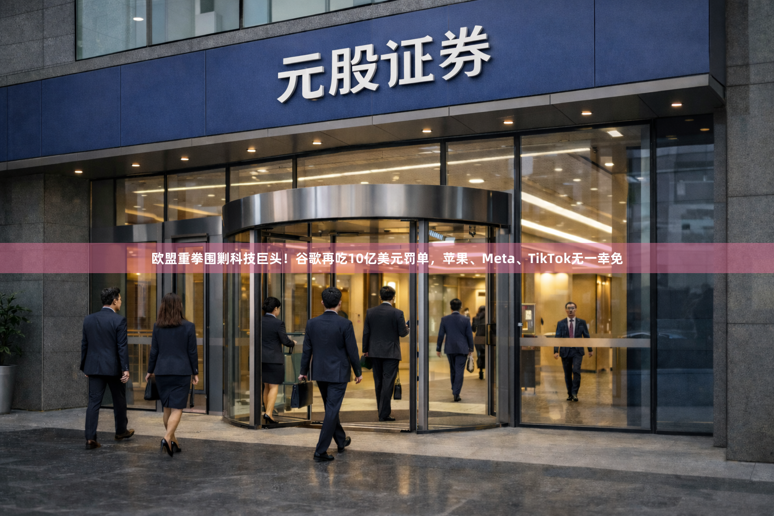 欧盟重拳围剿科技巨头！谷歌再吃10亿美元罚单，苹果、Meta、TikTok无一幸免