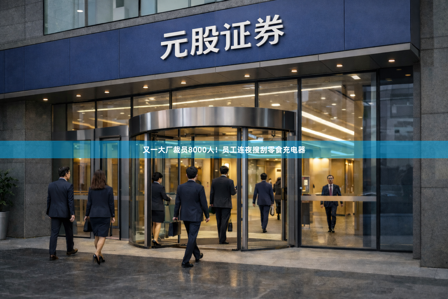 又一大厂裁员8000人！员工连夜搜刮零食充电器