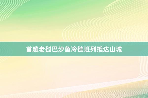 首趟老挝巴沙鱼冷链班列抵达山城