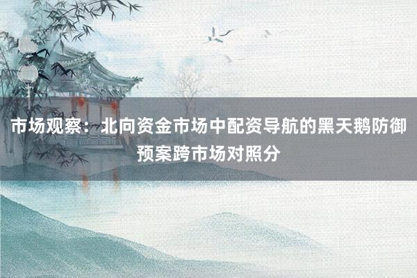 市场观察：北向资金市场中配资导航的黑天鹅防御预案跨市场对照分