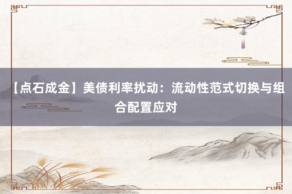 【点石成金】美债利率扰动：流动性范式切换与组合配置应对