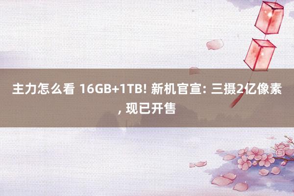 主力怎么看 16GB+1TB! 新机官宣: 三摄2亿像素, 现已开售